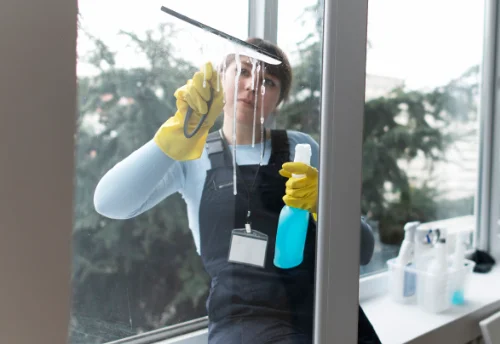 Nettoyage de vitres intérieures et extérieures aux Portes du Coglais
